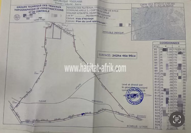 Terrain agricole à vendre à kpele toutou 10km du goudron adeta kpalime