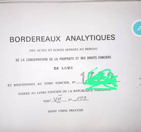 Je mets en vente une parcelle de terrain agricole 51 hectares avec titre foncier 7km du goudron à tovegan sur la route de kpalime 