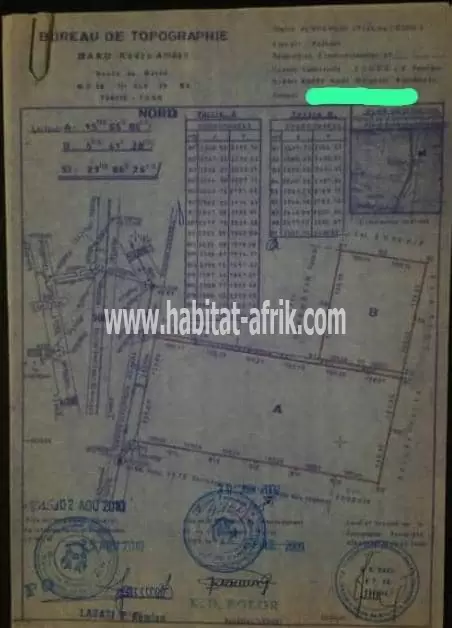 Je mets en vente une parcelle de terrain 15 hectares a l’entrée de la ville d’anié ATAKPAME TOGO