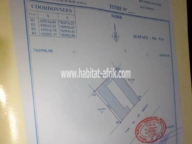 PARCELLE SIKECODJI ZONE DU FEU COSSI COTONOU