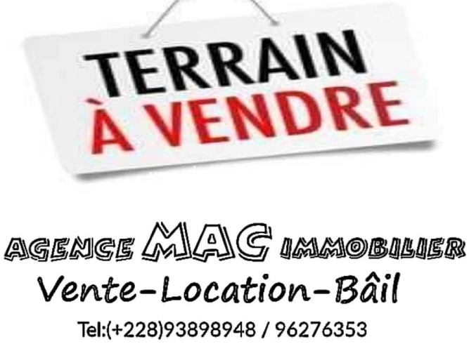 Vente Terrain 12 lot collé 7200 Metres Carré à avedji cito Lomé-Togo 35 millions le lot