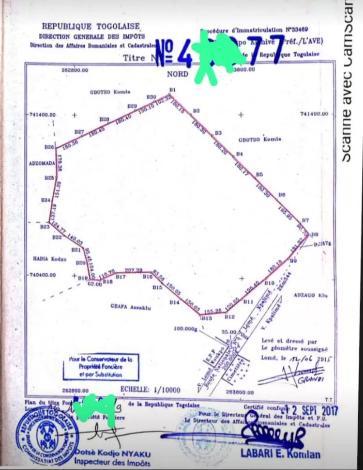 Je mets en vente un terrain agricole de 80 hectares avec titre foncier situé 3km du goudron amouz