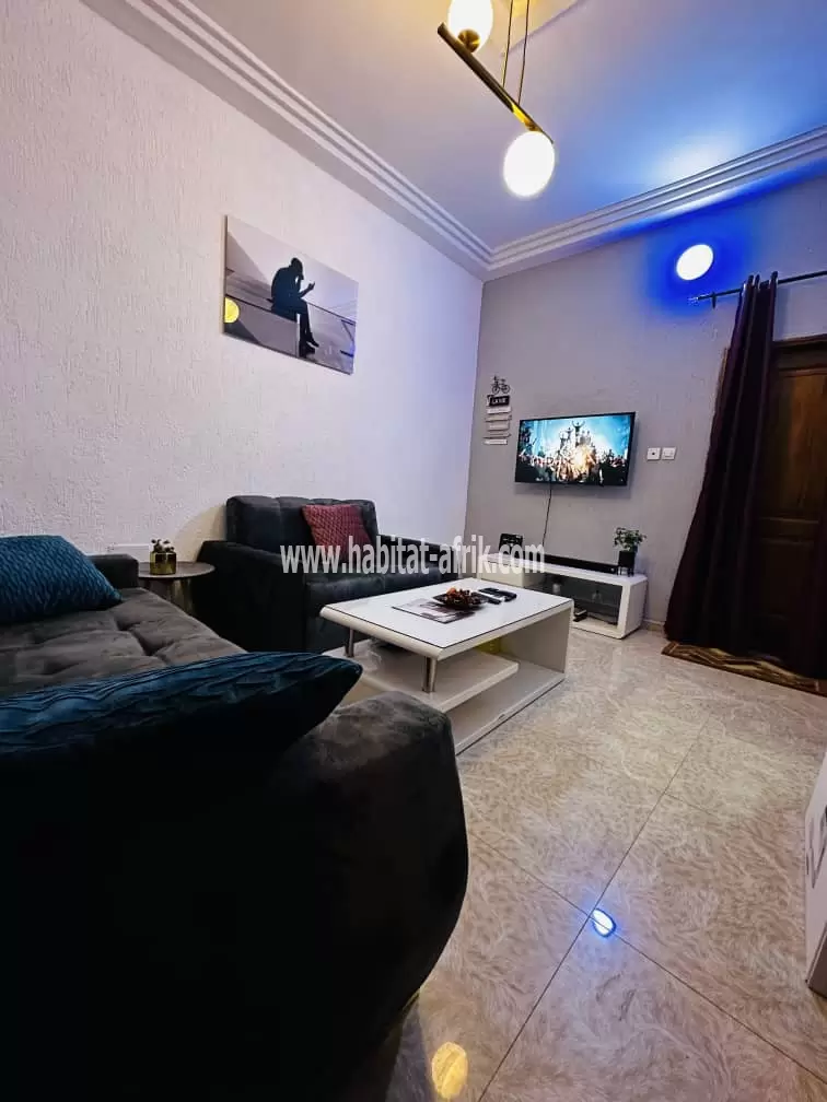 JE METS EN LOCATION UN APPARTEMENT MEUBLÉE DE CHAMBRE SALON A ADIDOGOME MADIBA RAIL LOME 