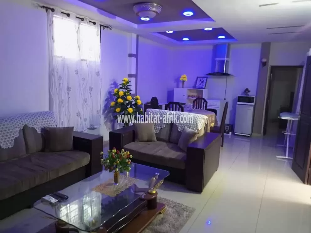 LOCATION APPARTEMENT MEUBLÉ SCINDÉ DE 2 CHAMBRES SALON A ATSIEGOU TOGO2000 LOMÉ-TOGO 