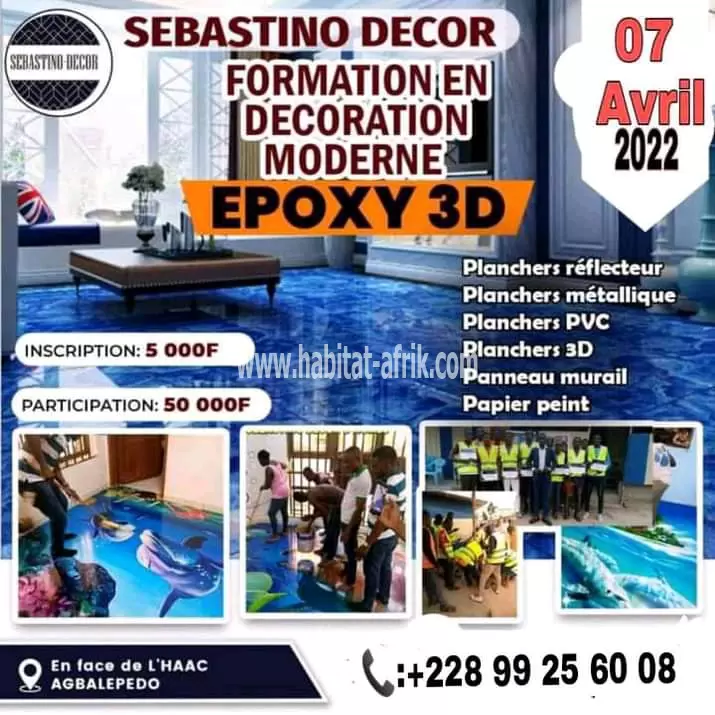 décoration moderne époxy :+228 99 25 60 08