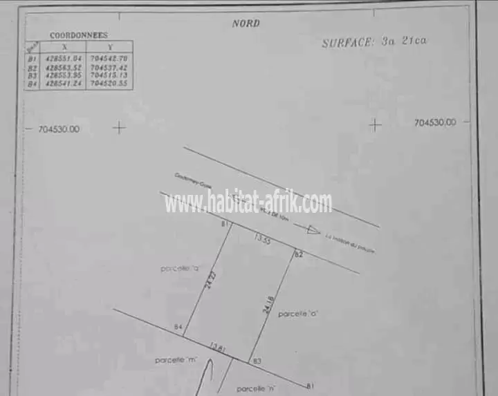 2 PARCELLES EN ANGLE DE RUE LOTIES & RECASÉES À VENDRE, AKPLOMEY - AGLA - COTONOU 