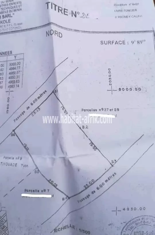 2 PARCELLES DÉJÀ LOTIES & RECASÉES À VENDRE, ZOUNDJA DAHO - MARCHÉ DE GROS - TIBI-LIBI  