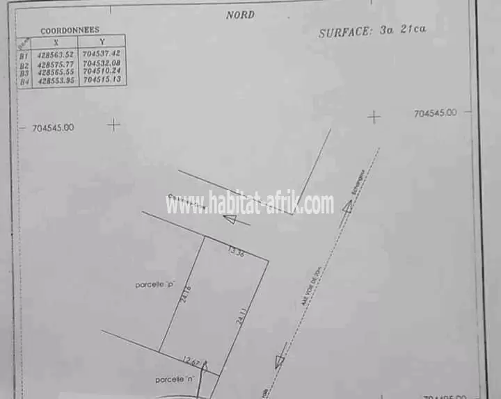 2 PARCELLES EN ANGLE DE RUE LOTIES & RECASÉES À VENDRE, AKPLOMEY - AGLA - COTONOU 