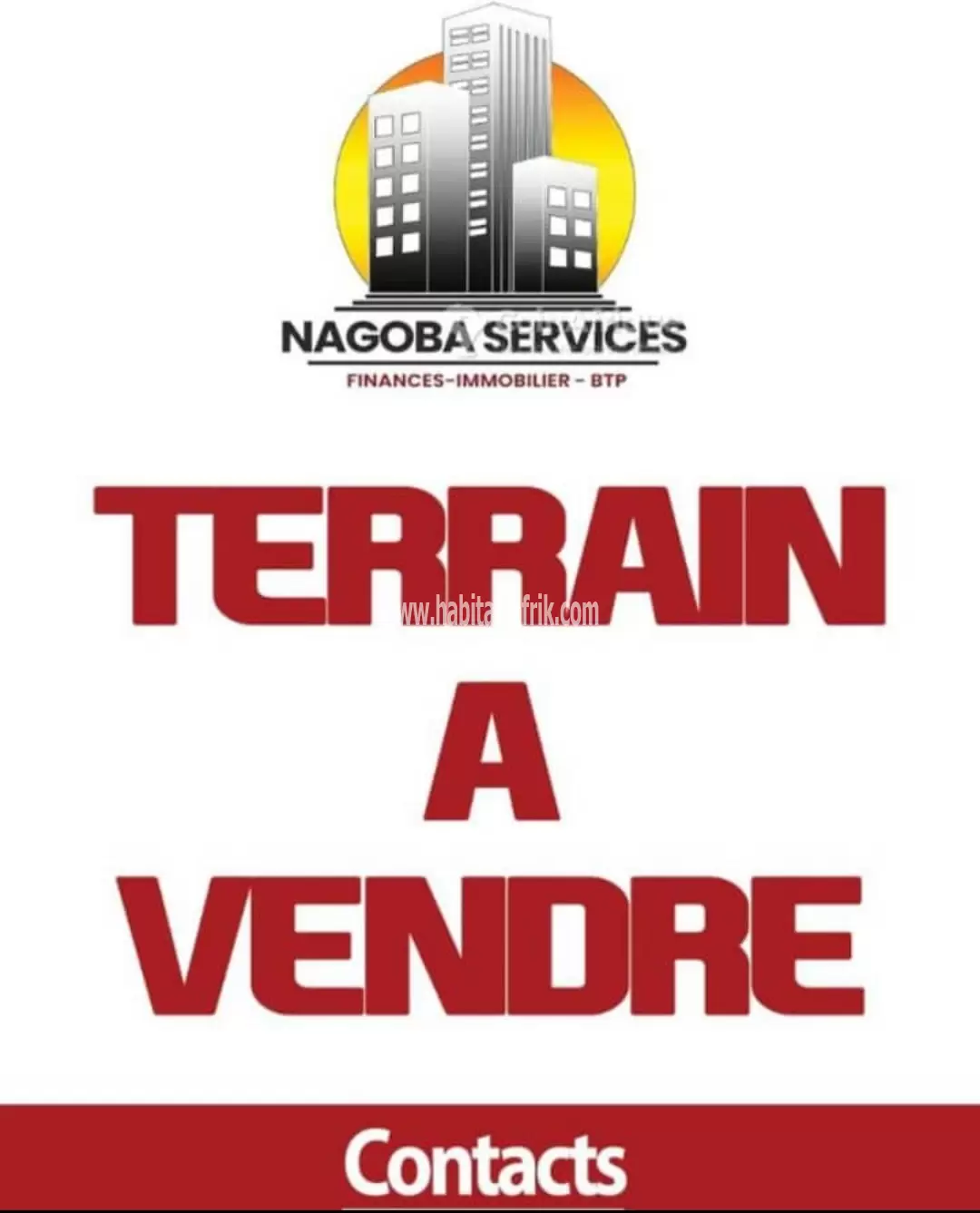 Terrain en vente 1 lot +1/4 en angle rue avec document Titre foncier 