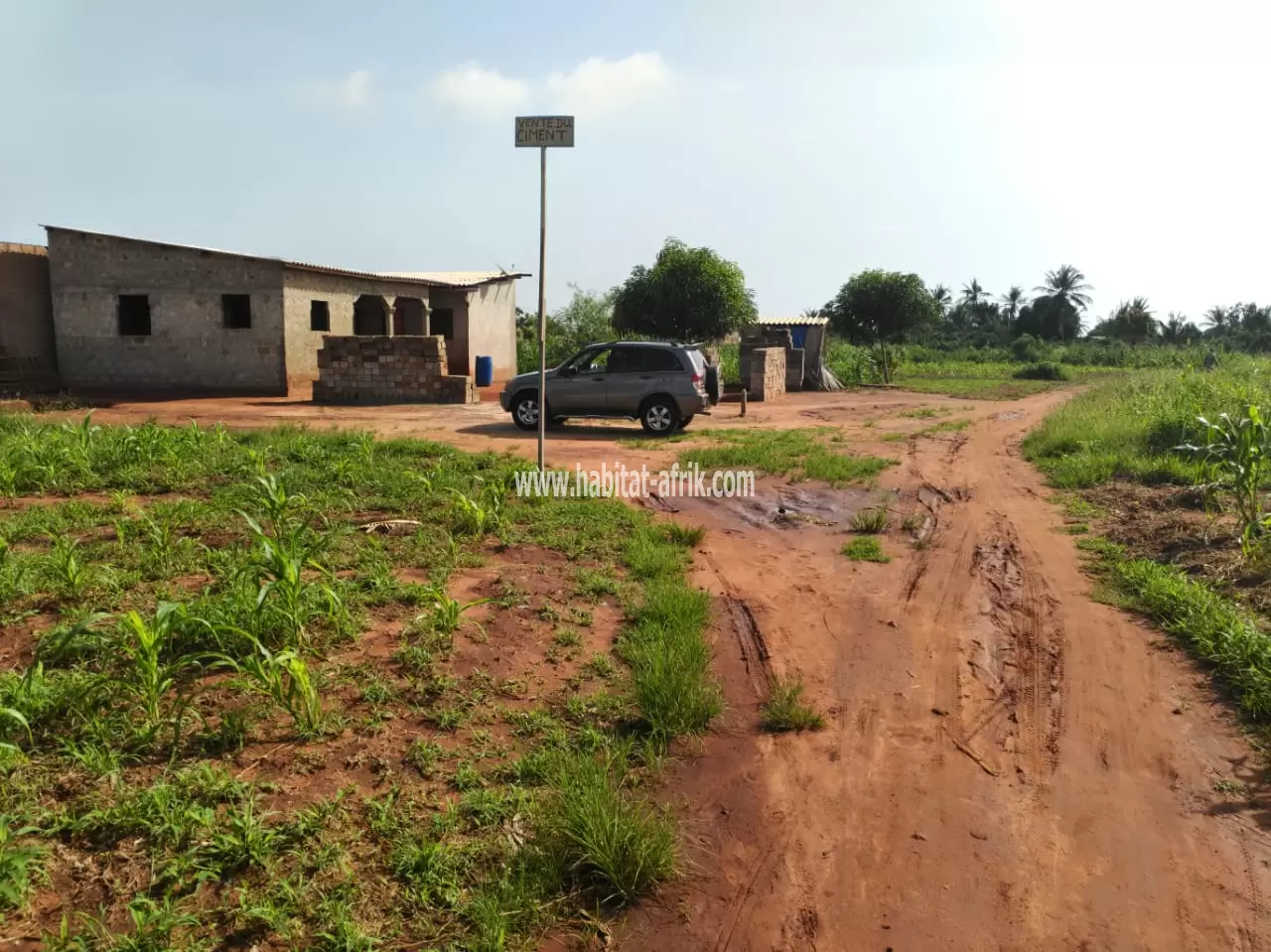 Terrain en vente à Abobo dans la préfecture du zio à 10km du goudron d'aveta à côté du lycée d'abobo 