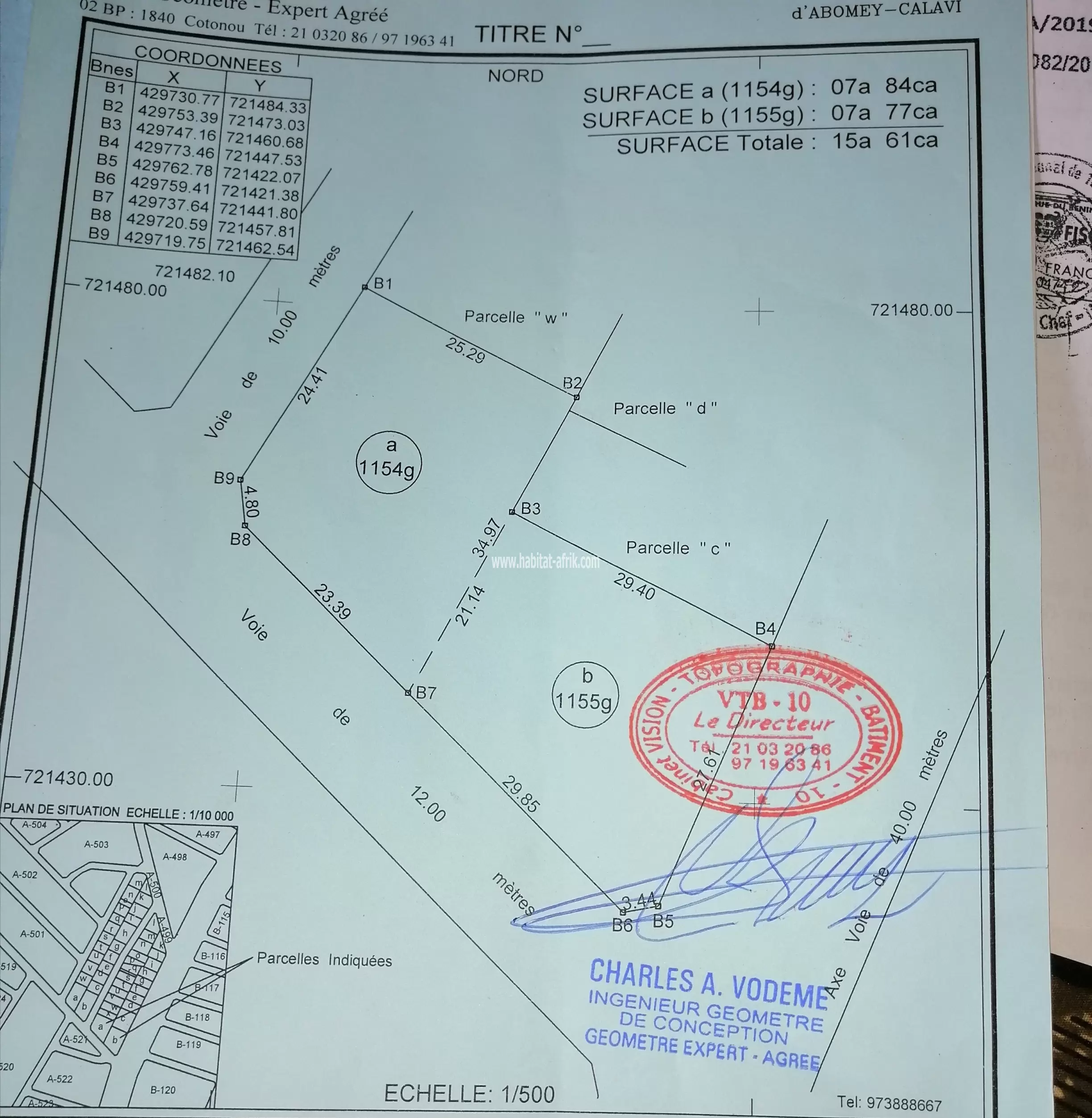 Terrain à vendre au Bénin précisément à calavi 