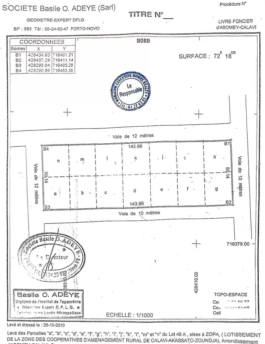 *14 PARCELLES EN ANGLES DE RUE DÉJÀ LOTIES ET RECASÉES À VENDRE, ??????????ZOPAH - grande académie - CALAVI*