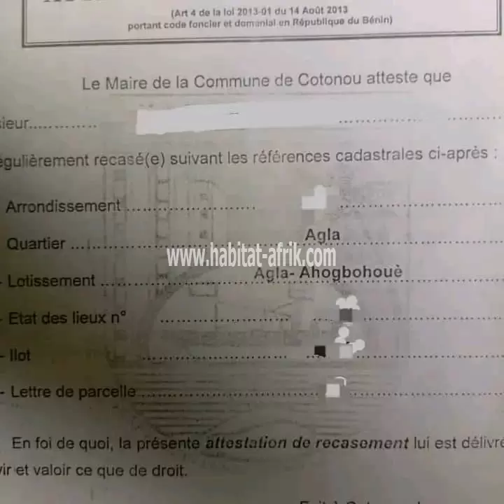 UNE VRAIE OPPORTUNITÉ DE PARCELLE À VENDRE À COTONOU AGLA, 2ème POSITION DU GOUDRON INTER ÉTAT  @#