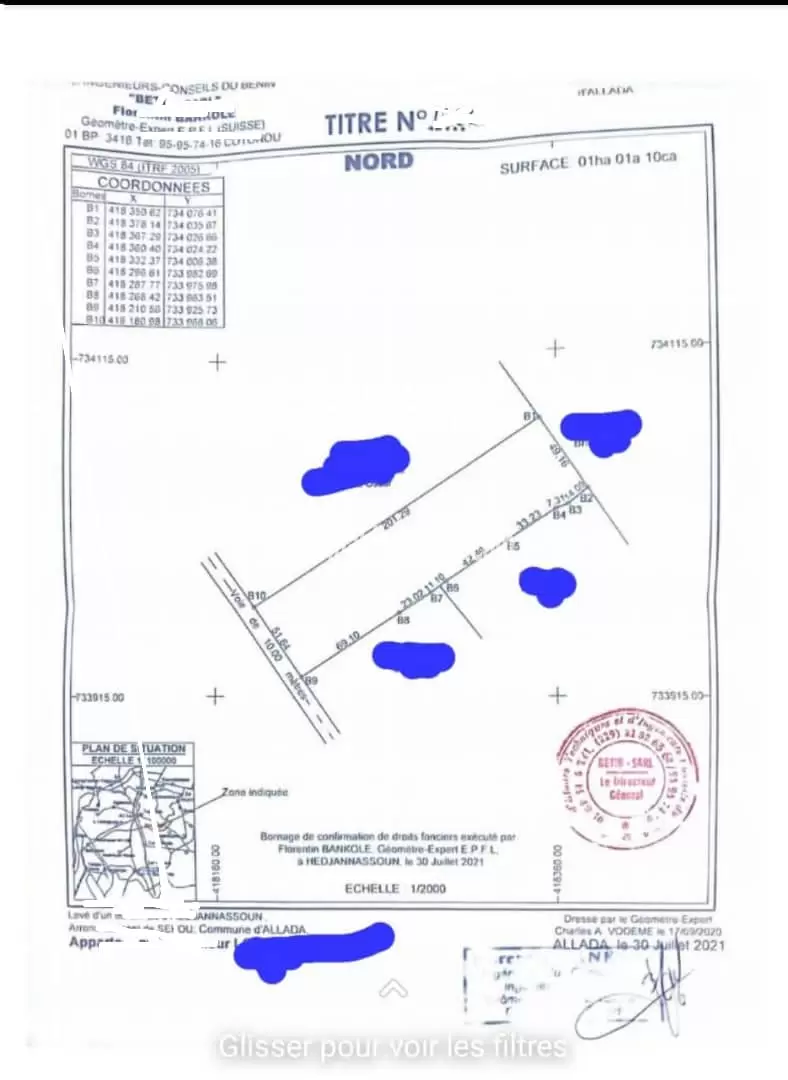 DOMAINE D'UN HECTARE A SEKOU 