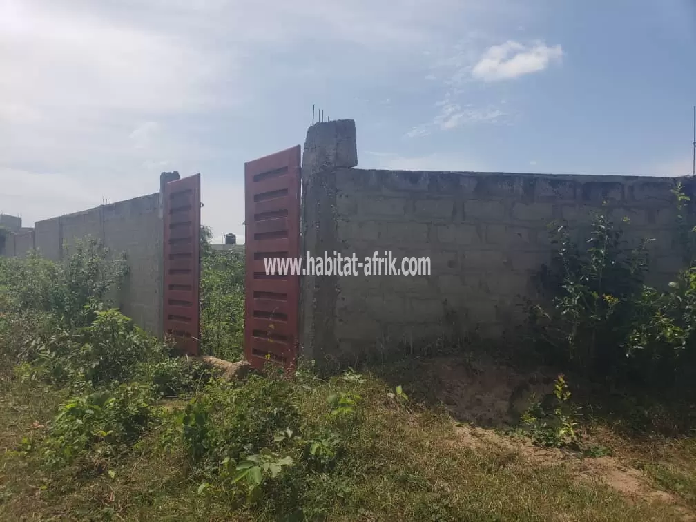 2 PARCELLES CLÔTURÉES EN ANGLE DE RUE SUR TITRE FONCIER À VENDRE À CALAVI ZOUNDJA NON LOIN DU MARCHÉ DE GROS